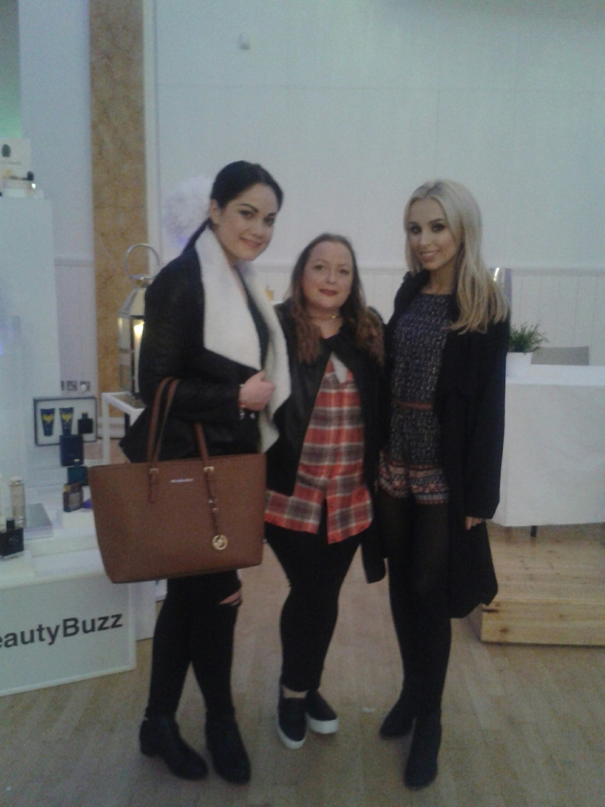 #DebsBeautyBuzz Debenhams Beauty Christmas Press Preview 2015 - Blogger and Beauty Writer Gail O'Connor with Bloggers Grace Mongey and Rosie Connolly