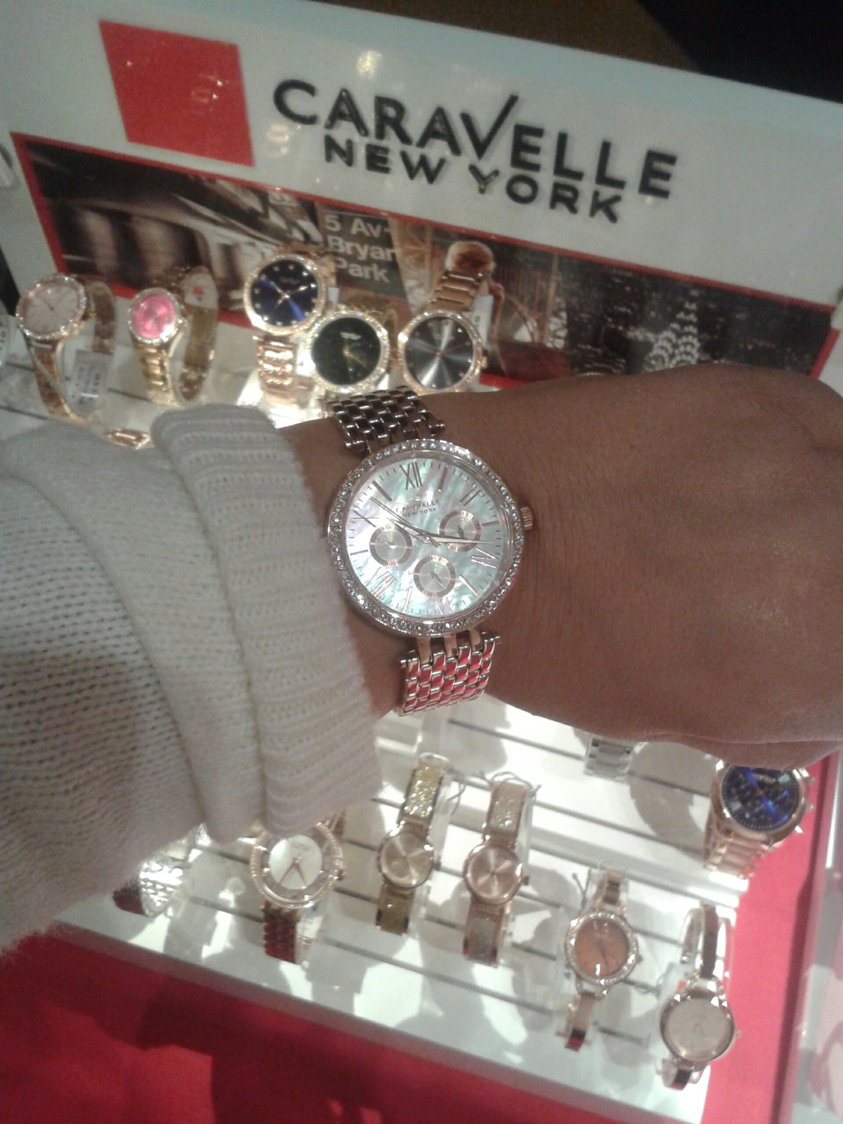 Christmas Gift Guide for HER Caravelle New York watches at #BLOGGERCONF '15 The Marker Hotel, Dublin. 